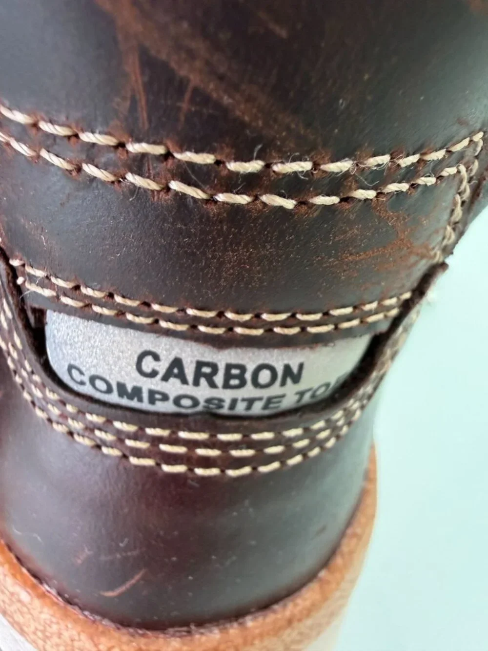 CAT Caterpillar Impact Waterproof Work Boots Men's 9 Carbon Composite Toe Brown